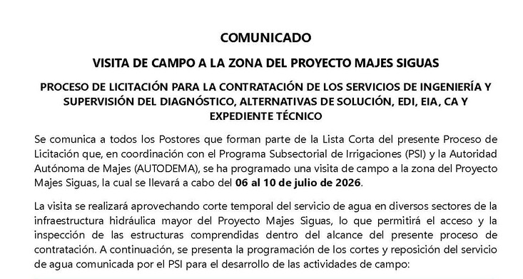 Comunicado